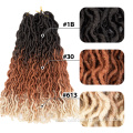 Curly Synthetic Ombre Wavy Gypsy Locs Crochet Hair